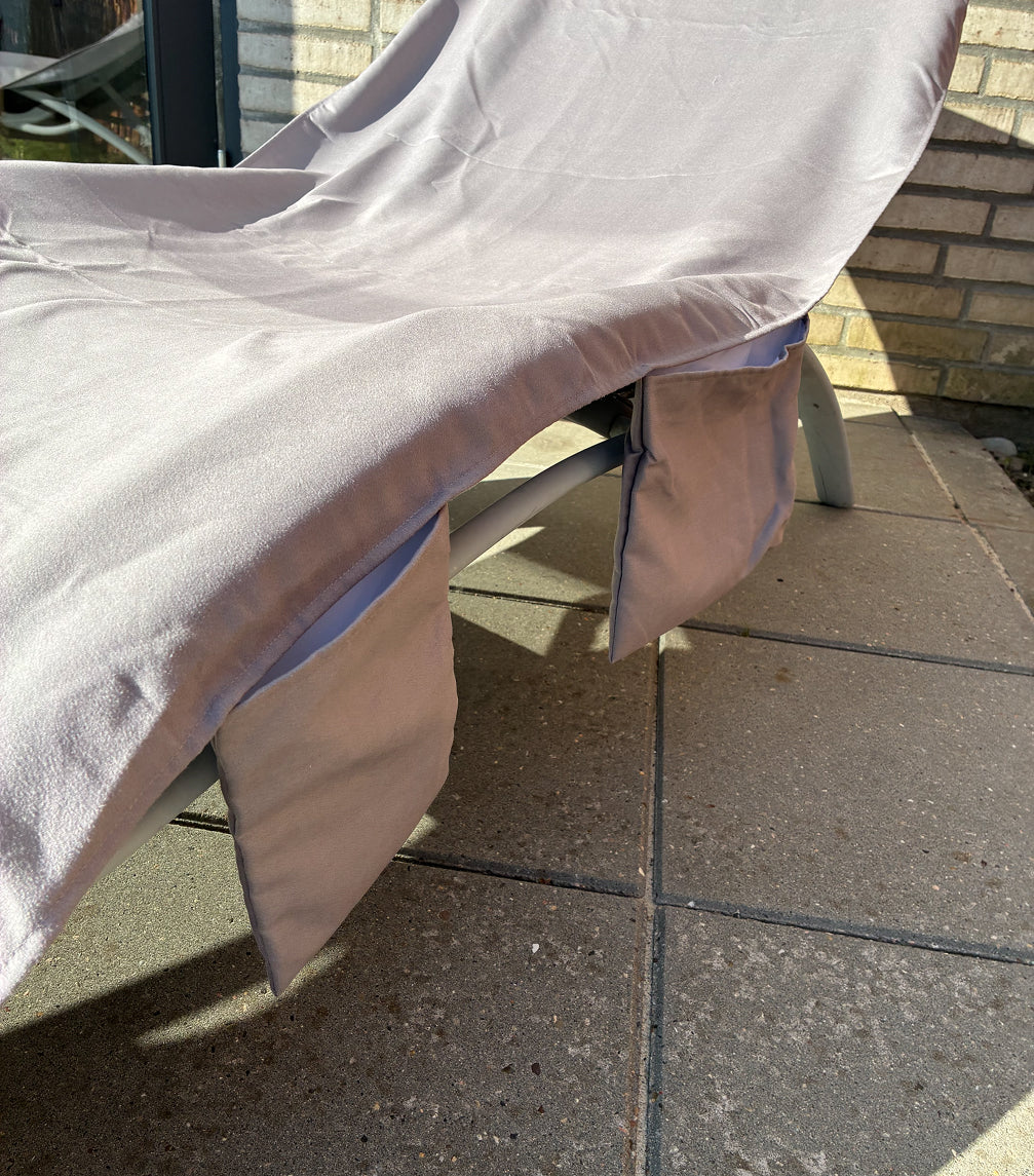 Överdrag till solstol - Grå