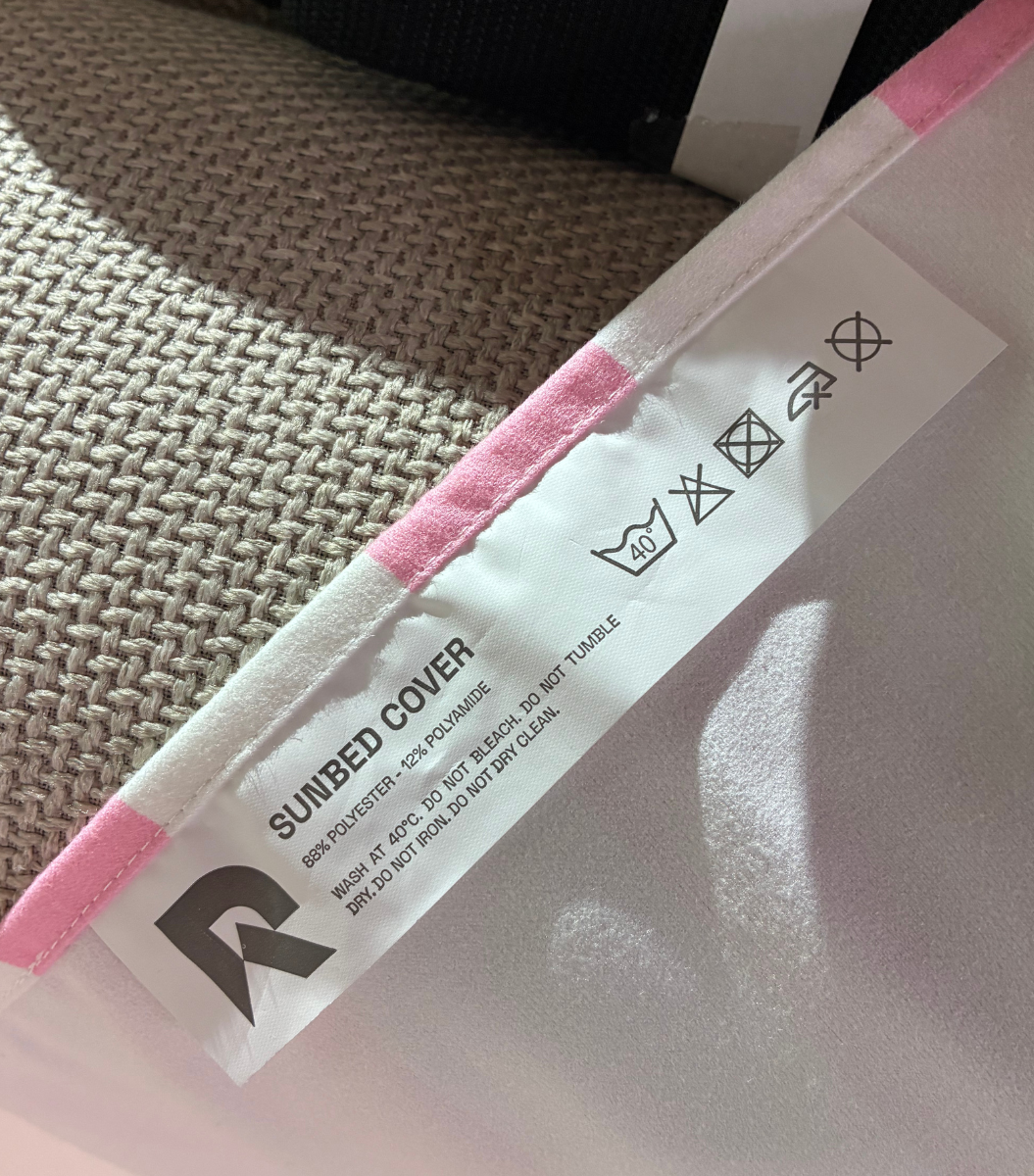 Överdrag till solstol - Grå