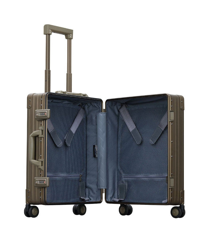 Aleon aluminium resväska brons