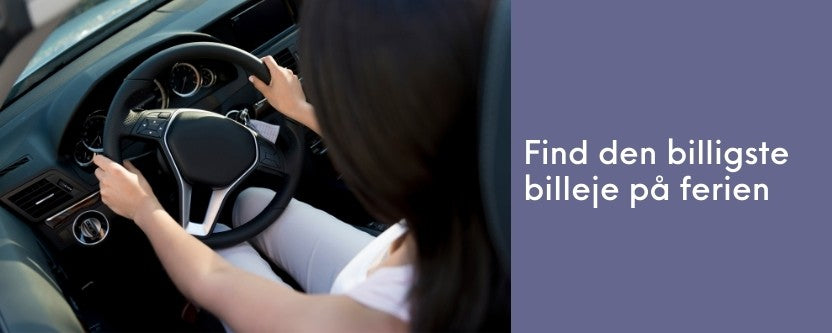 Find den billigste billeje på ferien