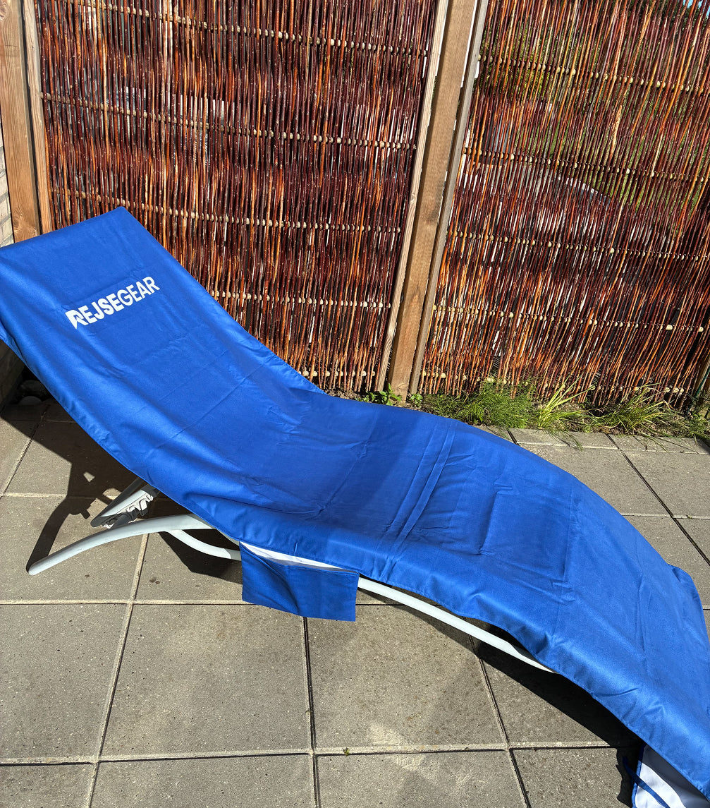 Överdrag till solstol - Blå