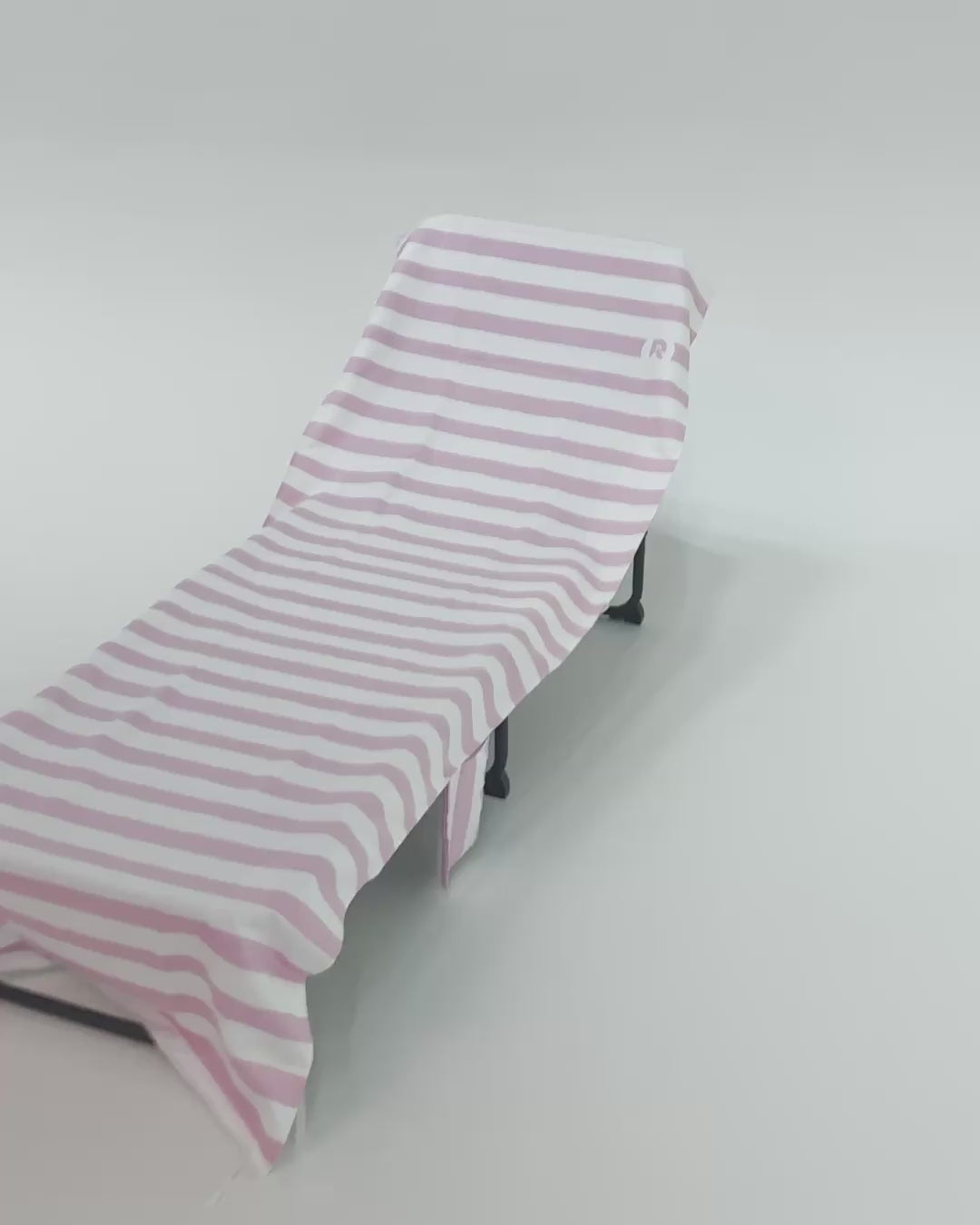 Ladda video: Solsängöverdrag - Randigt rosa