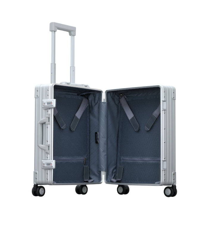 Aleon aluminium resväska Silver