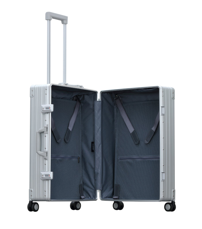 Aleon aluminium resväska Silver